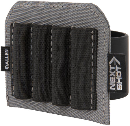 Allen 8208 Next Shot Buttstock Rifle Cartridge Band Carrier Black Silicone 4 Round