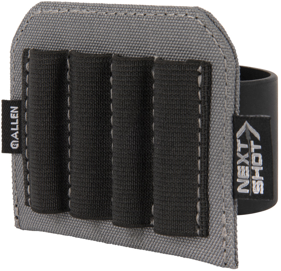 Allen 8208 Next Shot Buttstock Rifle Cartridge Band Carrier Black Silicone 4 Round