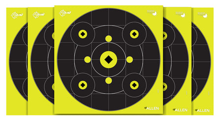 EZ-Aim 15577 Non-Adhesive Splash Reactive Bullseye Gallery Target 12 Per Package
