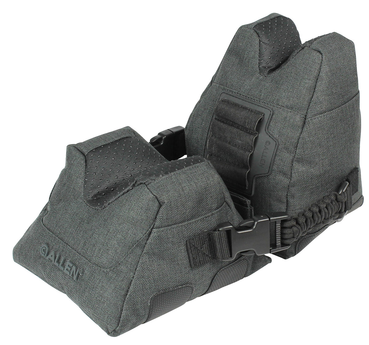 Allen Eliminator Front Rear Shooting Bag Combo 18417 Gray Polyester Side Release Buckles Cartridge Carrier