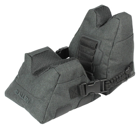 Allen Eliminator Front Rear Shooting Bag Combo 18417 Gray Polyester Side Release Buckles Cartridge Carrier
