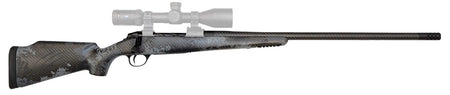 Fierce Firearms FCRG65PRC24TP Carbon Rage Full Size 6.5 PRC 3+1, 24" Black C3 Carbon Fiber Barrel, Tungsten Gray Cerakote Titanium Receiver, Phantom Camo Fixed Fierce Tech C3 Stock, Right Hand