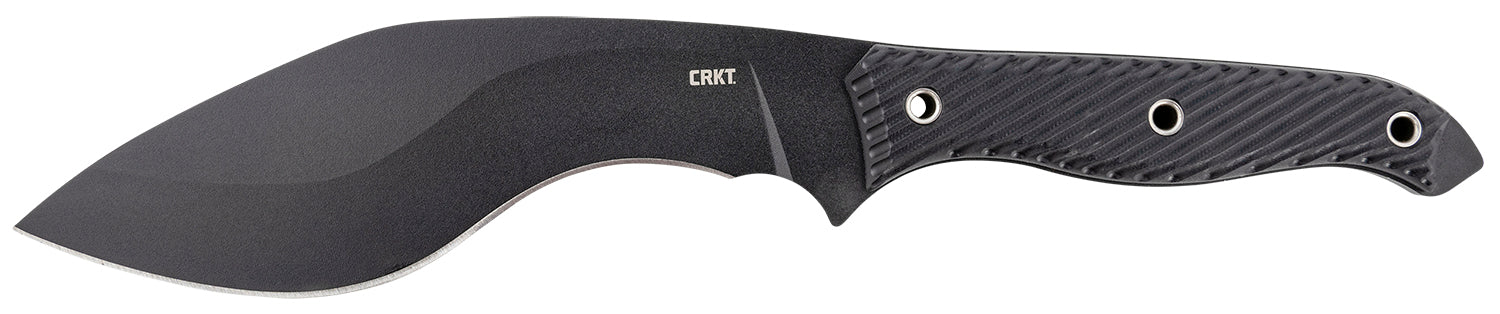CRKT Clever Girl Kukri 7.75" Fixed Blade SK-5 Carbon Steel Black Powder Coated Blade G10 Handle Belt Clip Lanyard