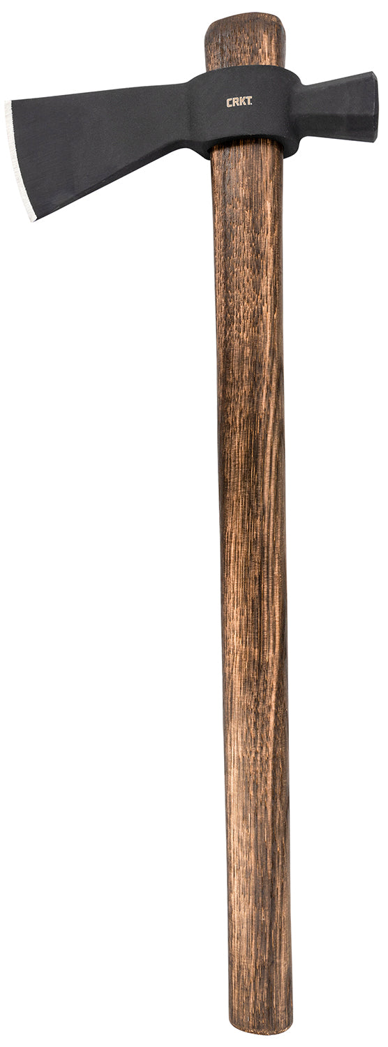 CRKT Chogan 2.60" Blade Carbon Steel Hammer Axe Manganese Phosphate Coated Head with Hickory Handle 17.88" Long