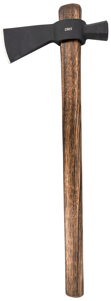 CRKT Chogan 2.60" Blade Carbon Steel Hammer Axe Manganese Phosphate Coated Head with Hickory Handle 17.88" Long