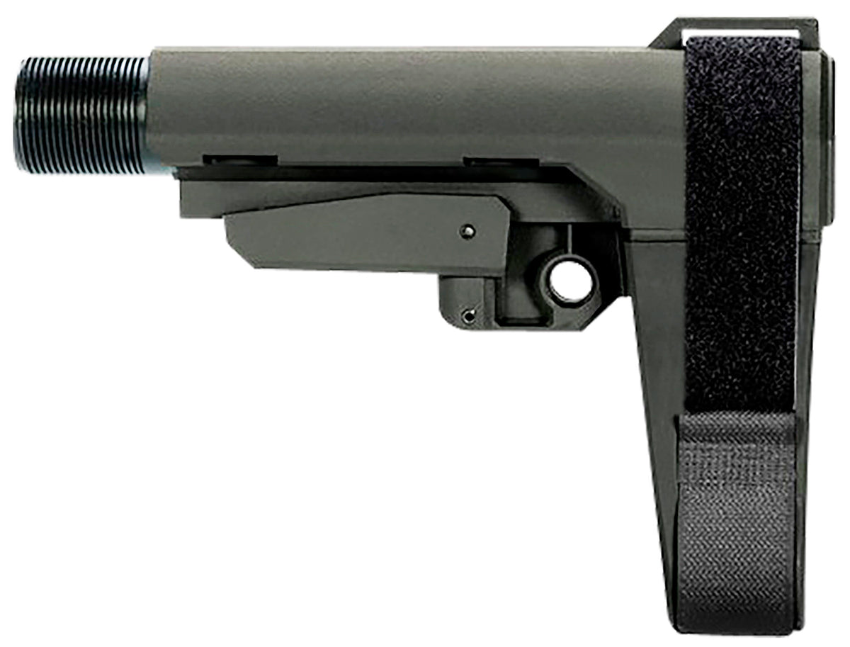 SB Tactical SBA3X03MSB SBA3 X Stealth Gray 5-Position AR Pistol Brace (Tube Not Included)