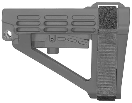 SB Tactical SBA4X03MSB SBA4 X Adjustable Stealth Gray Synthetic AR Pistol Stabilizing Brace