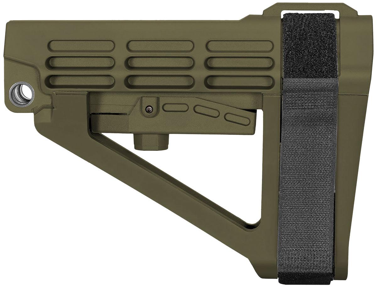 SB Tactical SBA4X04SB SBA4 X Adjustable OD Green Synthetic AR Pistol Stabilizing Brace