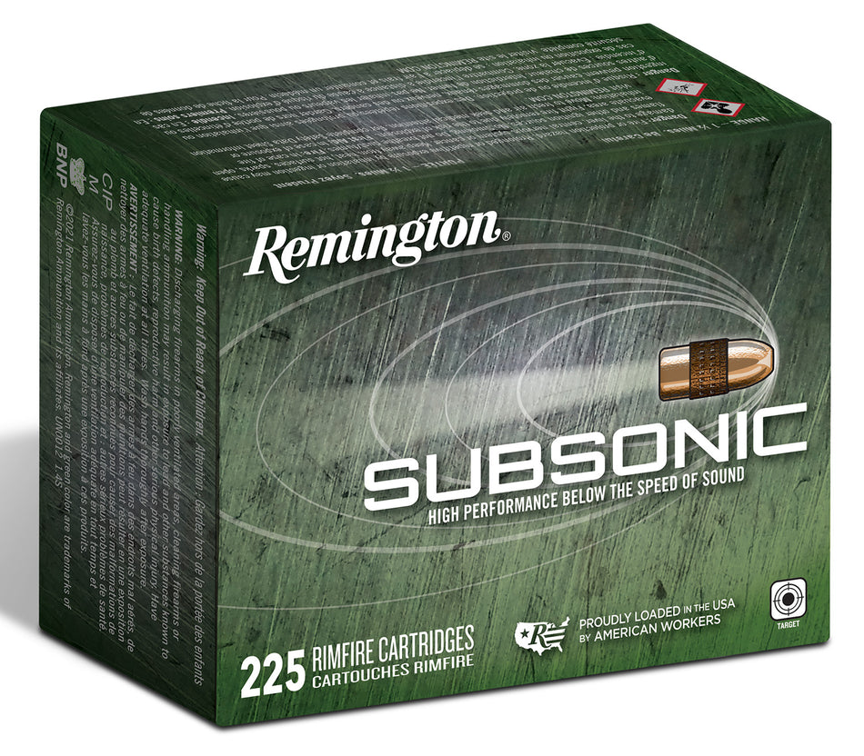 Remington Subsonic Hollow Point 40 Grain .22 Long Rifle 1050 fps