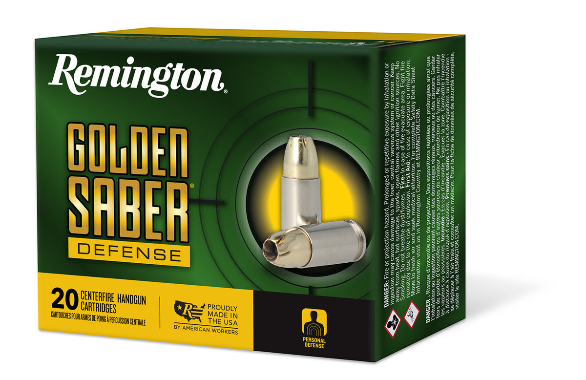 Remington Golden Saber Brass Jacket Hollow Point 147 Grain 9mm Luger/Parabellum 990 fps