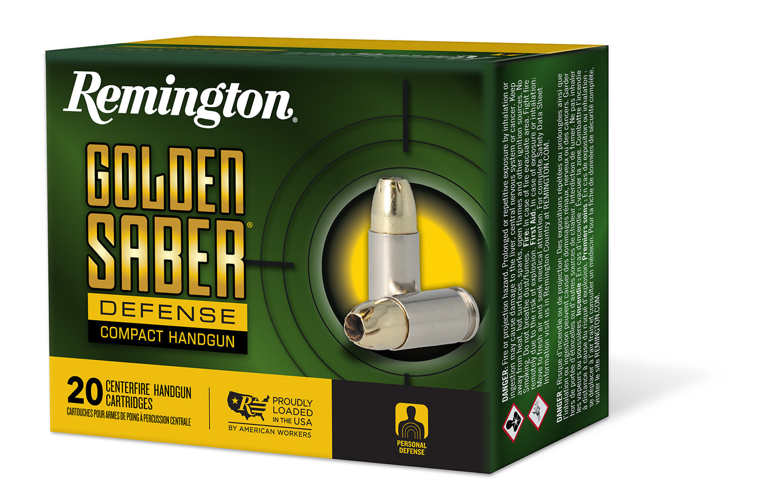Remington Golden Saber Brass Jacket Hollow Point 230 Grain .45 ACP/Auto 725 fps