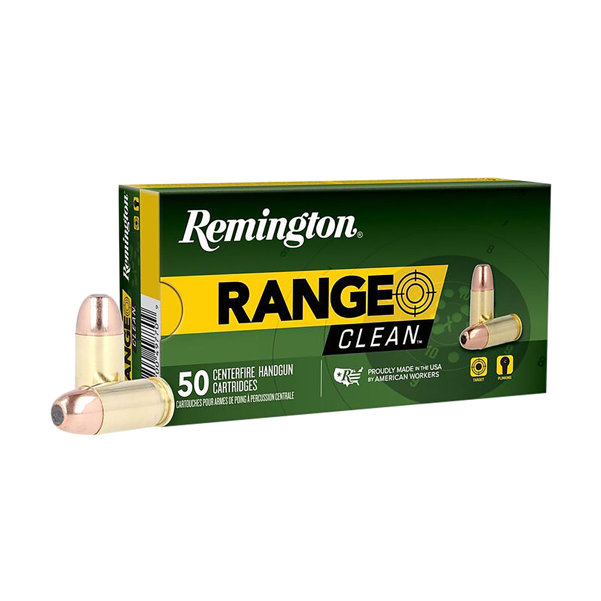 Remington Range Clean Flat Nose Enclosed Base 180 Grain .40 S&W 990 fps