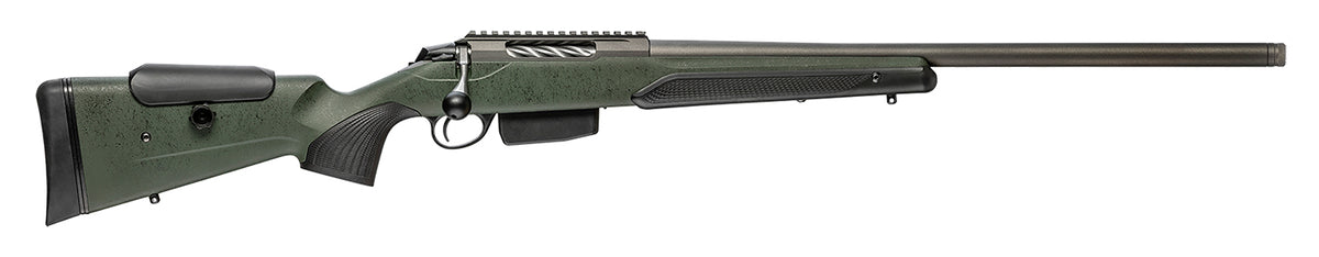 Tikka JRTXRSV316 T3x Super Varmint 308 Win 5+1 23.70" Tungsten Cerakote Barrel/Black Webbed Green Roughtech Stock