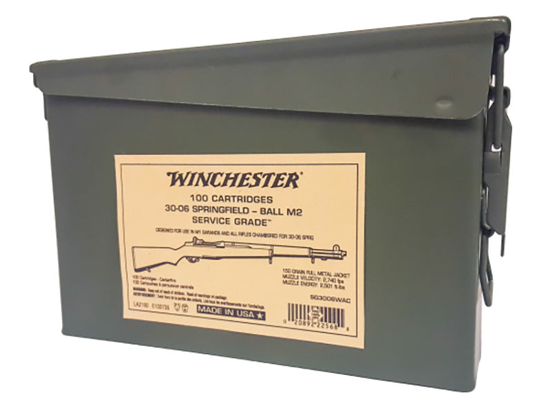 Winchester Centerfire Target .30-06 Springfield 150 grain Full Metal Jacket ammunition