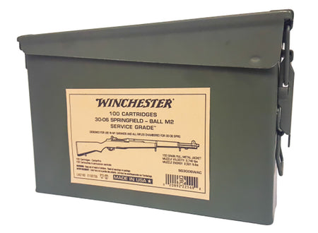 Winchester Centerfire Target .30-06 Springfield 150 grain Full Metal Jacket ammunition
