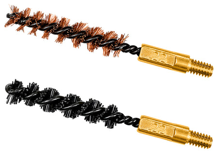 Otis FG322NB 2" Bore Brush Set for 5.56mm/223/22LR/22-250 Cal 8-32" Thread Bronze/Nylon 2-Piece Pack