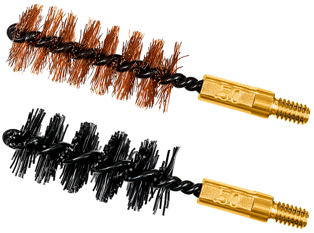 Otis FG350NB 2" Bore Brush Set for 50 Cal/12.7mm 8-32" Thread Bronze/Nylon 2-Piece Pack