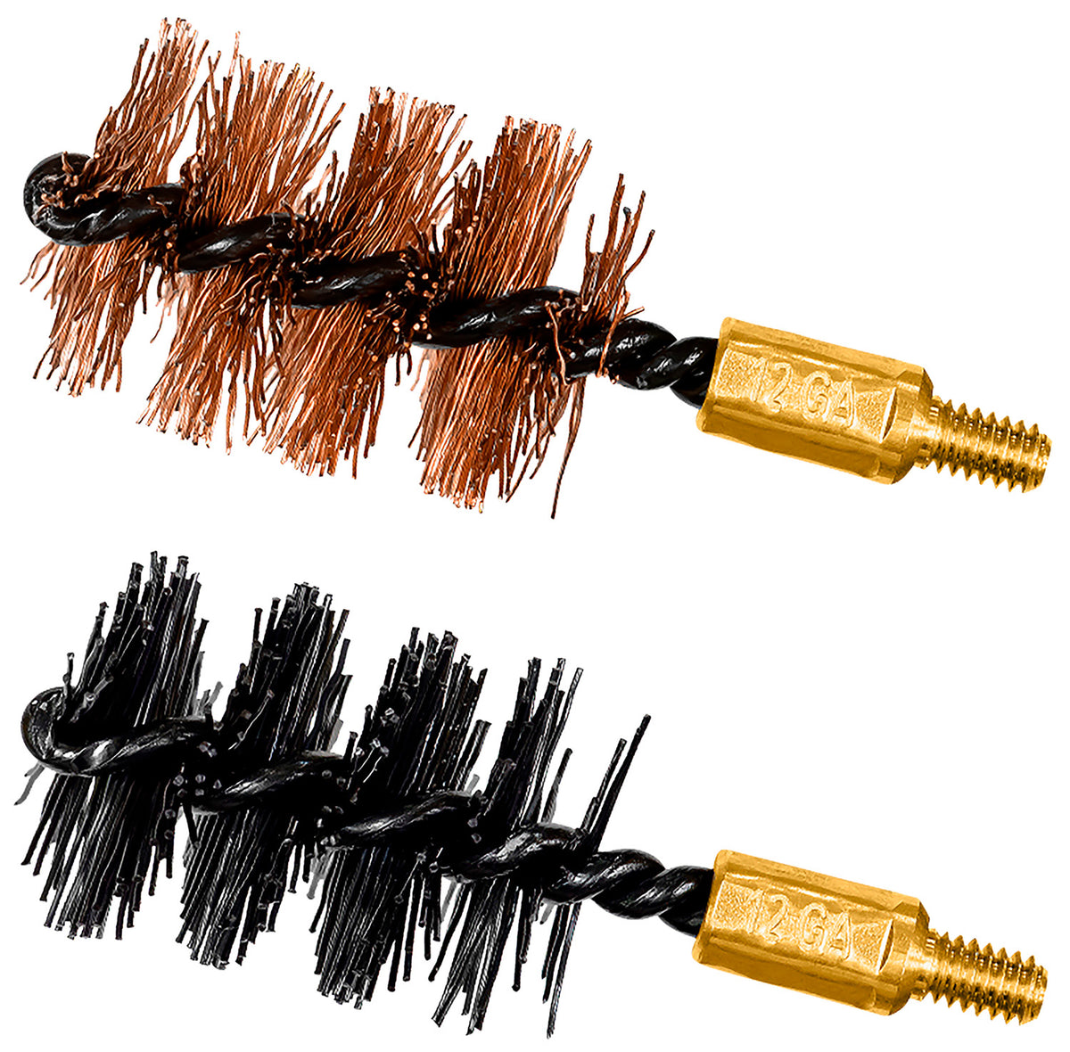 Otis FG512NB 2" Bore Brush Set for 10/12 Gauge Shotgun 8-32" Thread Bronze/Nylon 2-Piece Pack