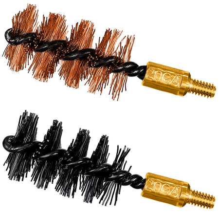 Otis FG520NB 2" Bore Brush Set for 20 Gauge Shotgun Bronze/Nylon Bristles 2-Piece Pack