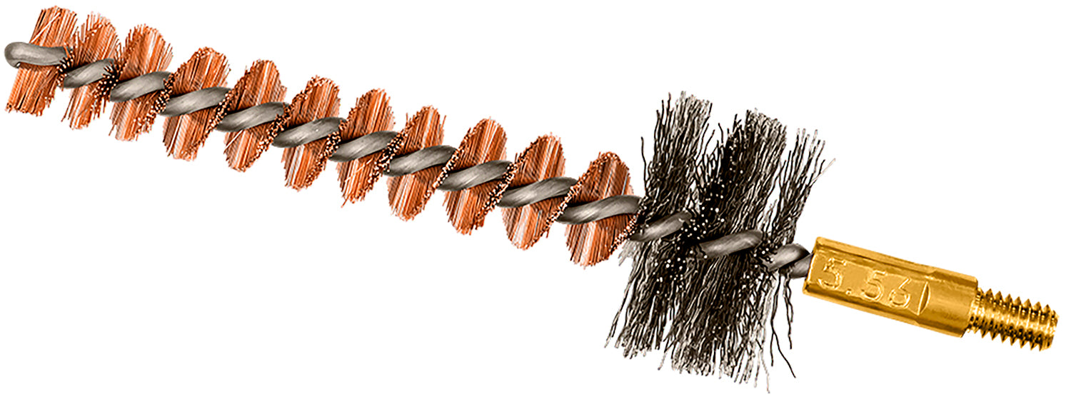 Otis FG367HT 1" Chamber Brush 5.56mm Rifle M4/AR15/M16 8-32" Thread Bronze & Steel Bristles