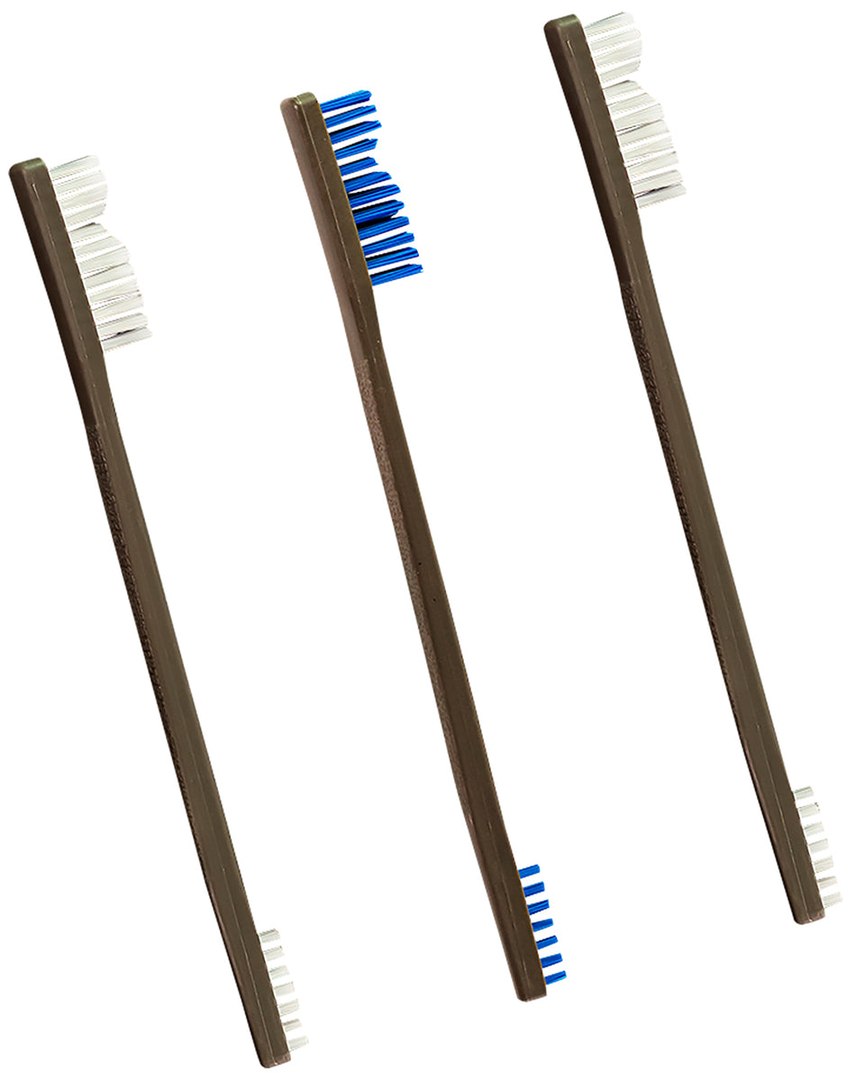 Otis FG316NB3 Nylon All Purpose Firearm Cleaning Brush Double-End Design 3 Pack