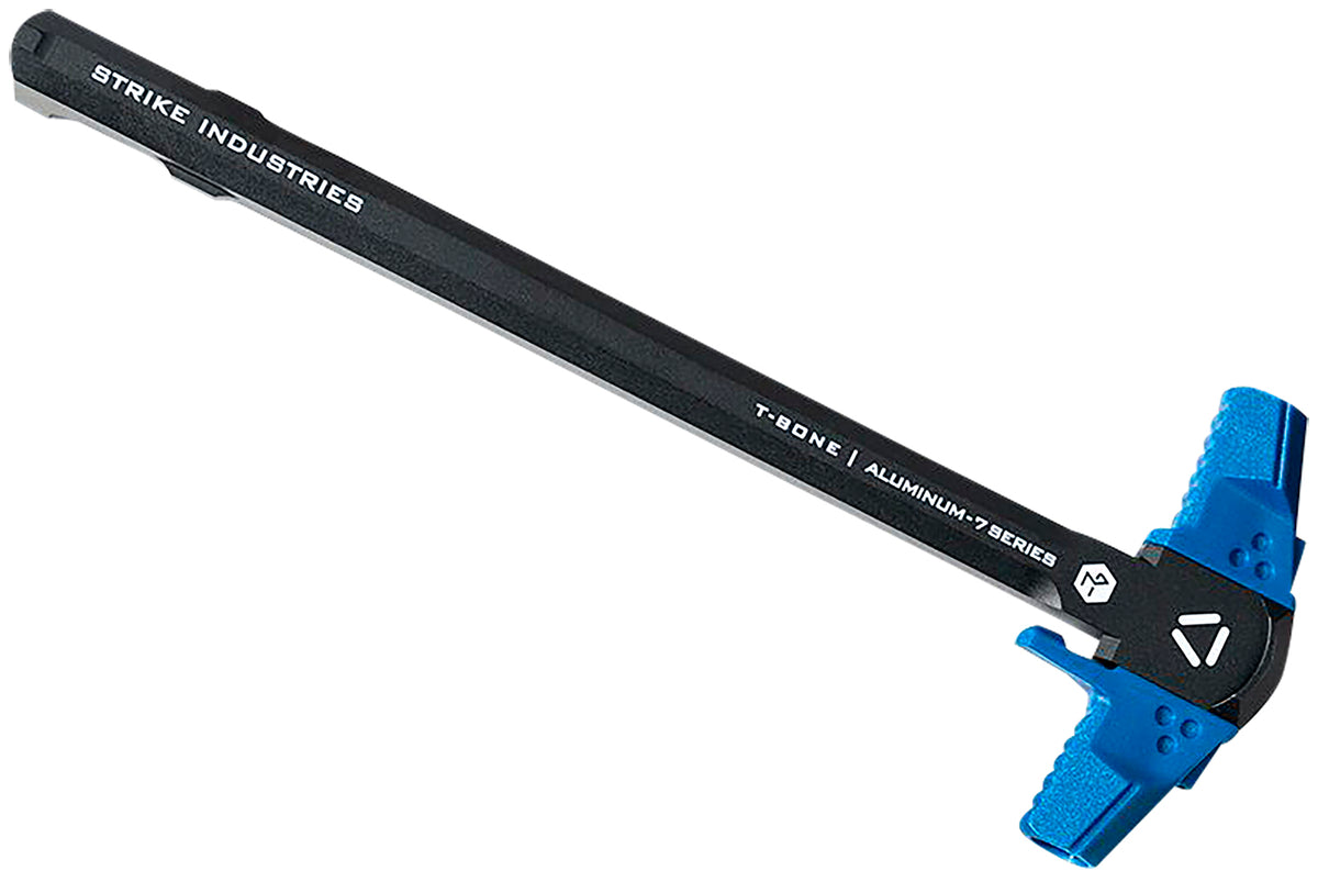Strike Industries Blue T-Bone Charging Handle Patented Gas Redirect .223/5.56x45mm NATO AR-15