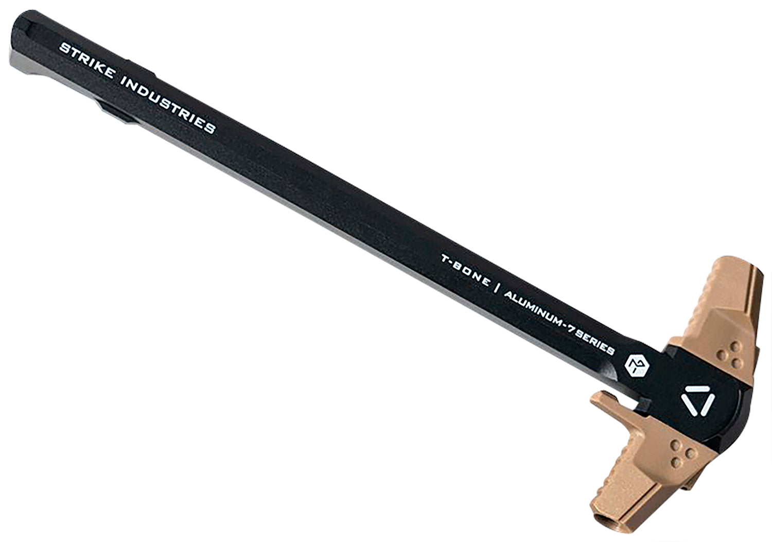 Strike Industries Flat Dark Earth T-Bone Charging Handle Patented Gas Redirect .223/5.56x45mm NATO AR-15