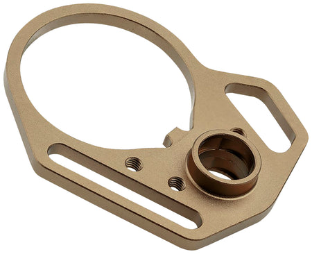 Strike Industries Flat Dark Earth QD End Plate with Hook Attachments and Anti-Rotation Castle Nut