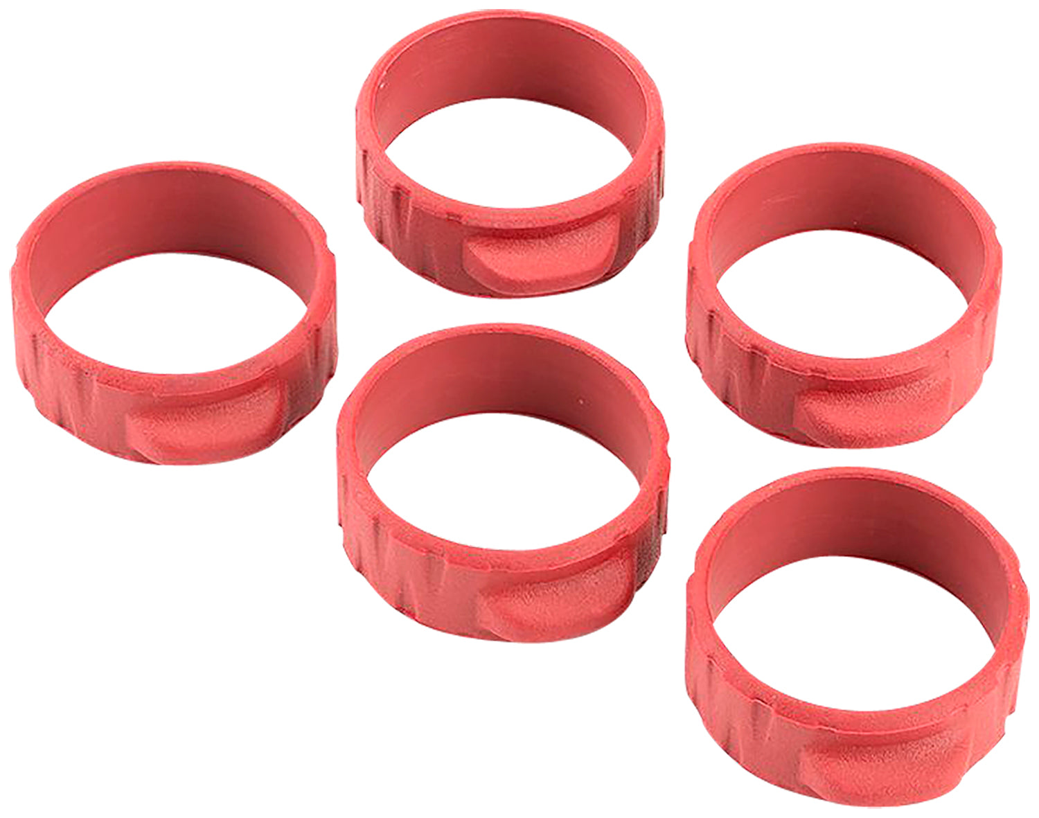 Strike Industries Red Rubber 34mm Bang Band Mini Grip Enhancer Bands 5 Pack for AR and Pistols