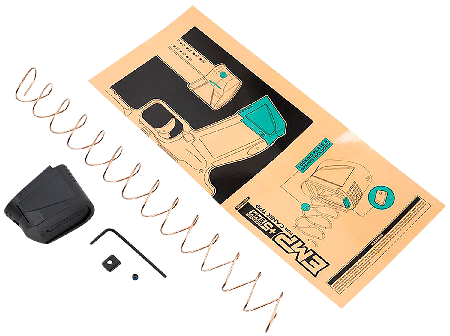 Strike Industries EMPCTP9 +5rd Mag Extension Kit Compatible with Canik TP9, Black Polymer