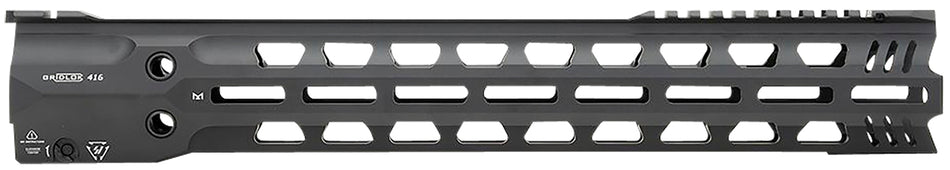 Strike Industries 16" GridLok Lightspeed QD M-LOK Handguard, Black Aluminum – HK416/M27 IAR
