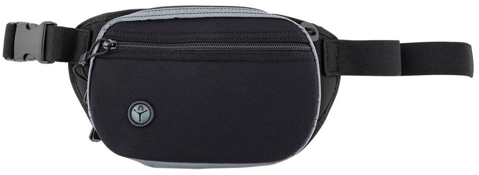 Galco FasTrax PAC Compact Waistpack Holster FTPRGBC Black/Gray Neoprene Glock/Kahr/S&W Shield Ambi Belt Up to 50"