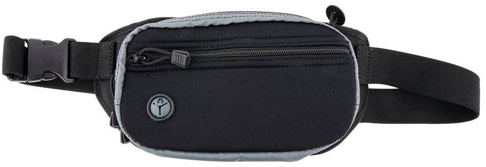Galco FasTrax PAC Sub-Compact Waistpack Holster FTPGBS Black/Gray Neoprene Glock 26 / Shield Plus Ambi Belt Up to 50"