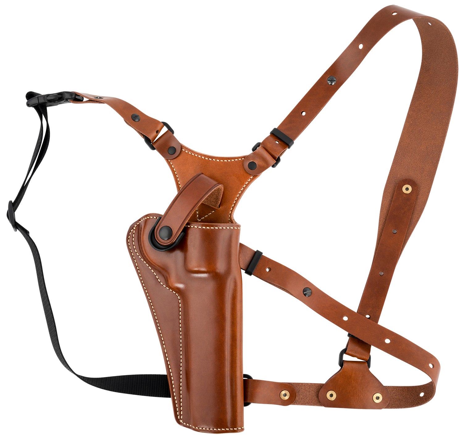 Galco GA128 Great Alaskan Tan Leather Shoulder Strap Holster System for Ruger GP100 and S&W L Frame Right Hand