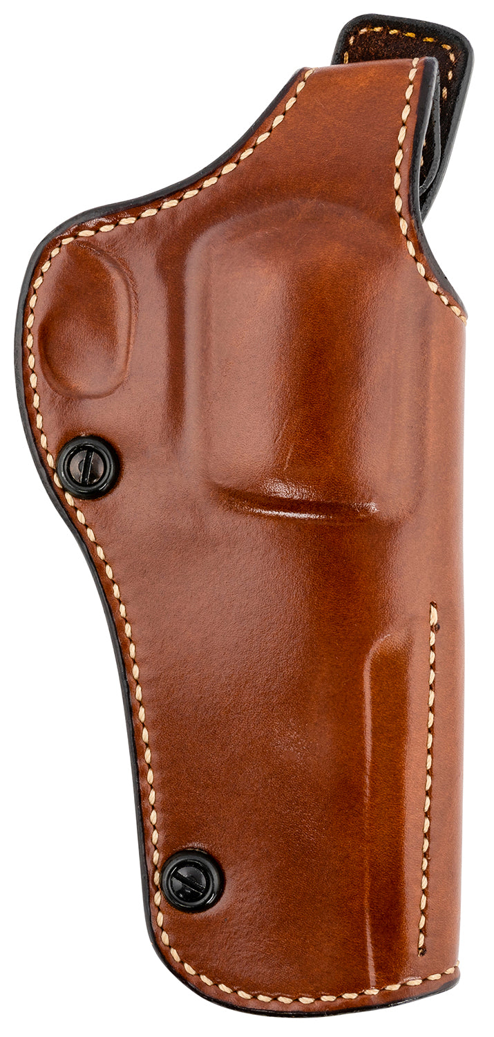 Galco PHX334 Phoenix OWB Tan Leather Belt Holster Compatible with Ruger GP100 and S&W L Frame Right Hand