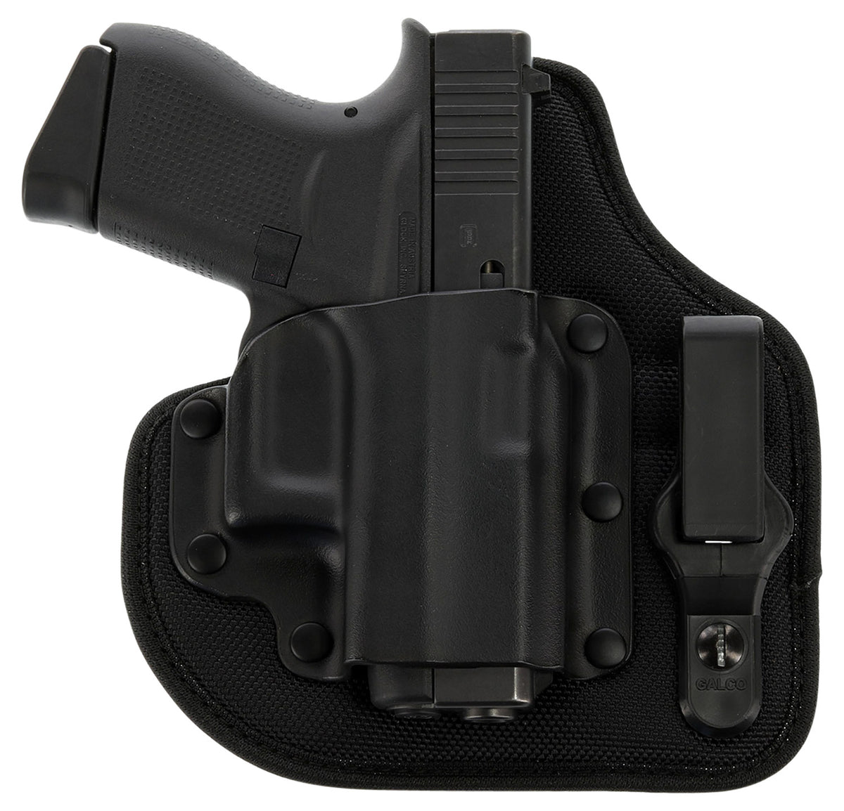 Galco QTC800RB QuickTuk Cloud IWB Holster Black Kydex and Nylon Fits Glock 43 Springfield Hellcat S&W M&P Shield EZ UniClip Right Hand