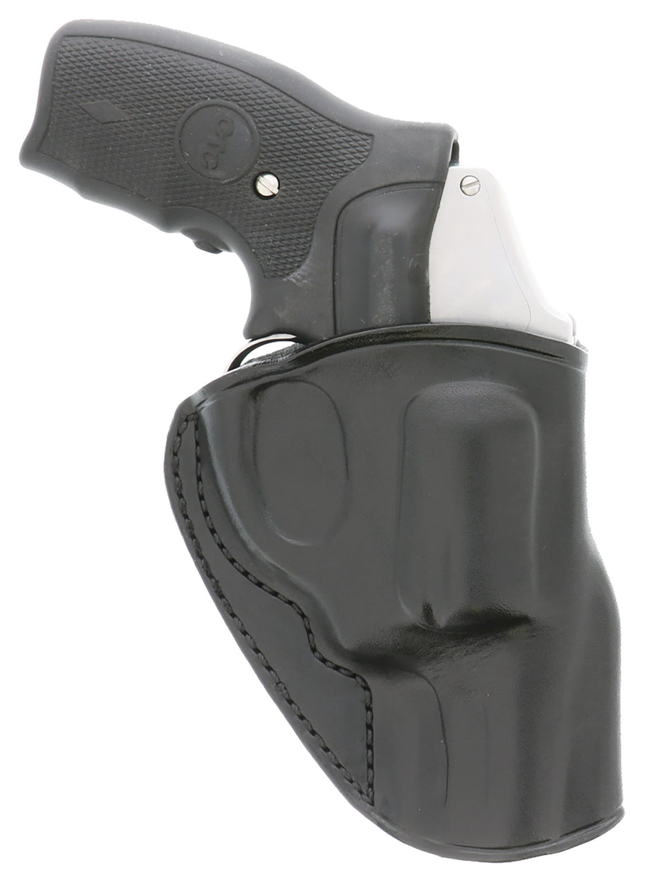 Galco SG158B Stinger OWB Black Leather Belt Holster Compatible with S&W J Frame and Charter Arms Undercover Right Hand