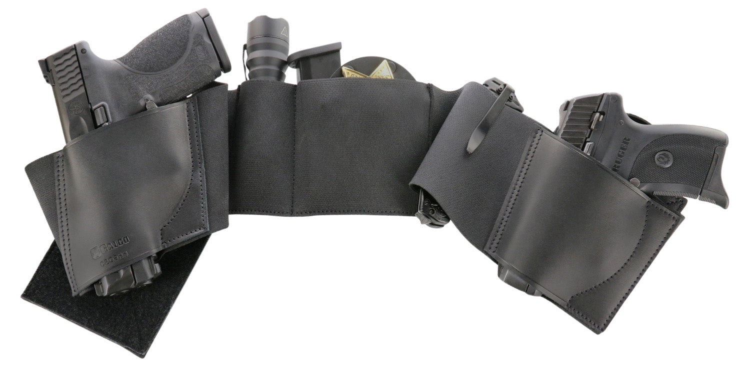 Galco UWBKLG2 Black Large UnderWraps 2.0 Belly Band Holster for Handguns