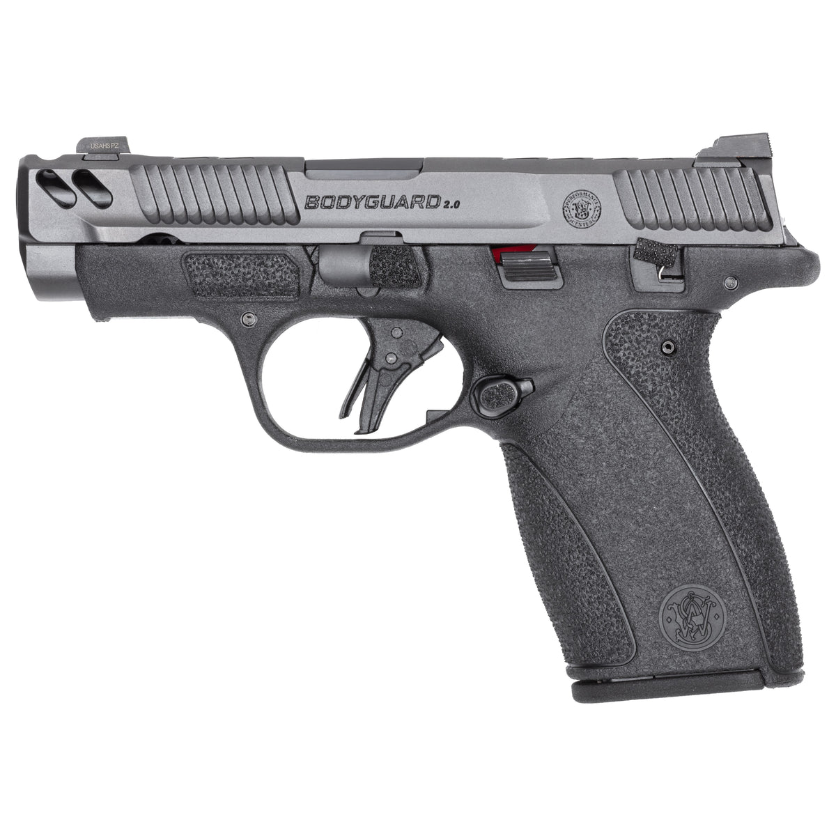 Smith & Wesson 14419 Bodyguard 2.0 Bodyguard 2.0 Carry Comp *CA Compliant Micro 380 ACP 10+1 3.10" Black Armornite PowerPort Vented Barrel, Gray Armornite Stainless Steel Ported/Serrated Slide, Black