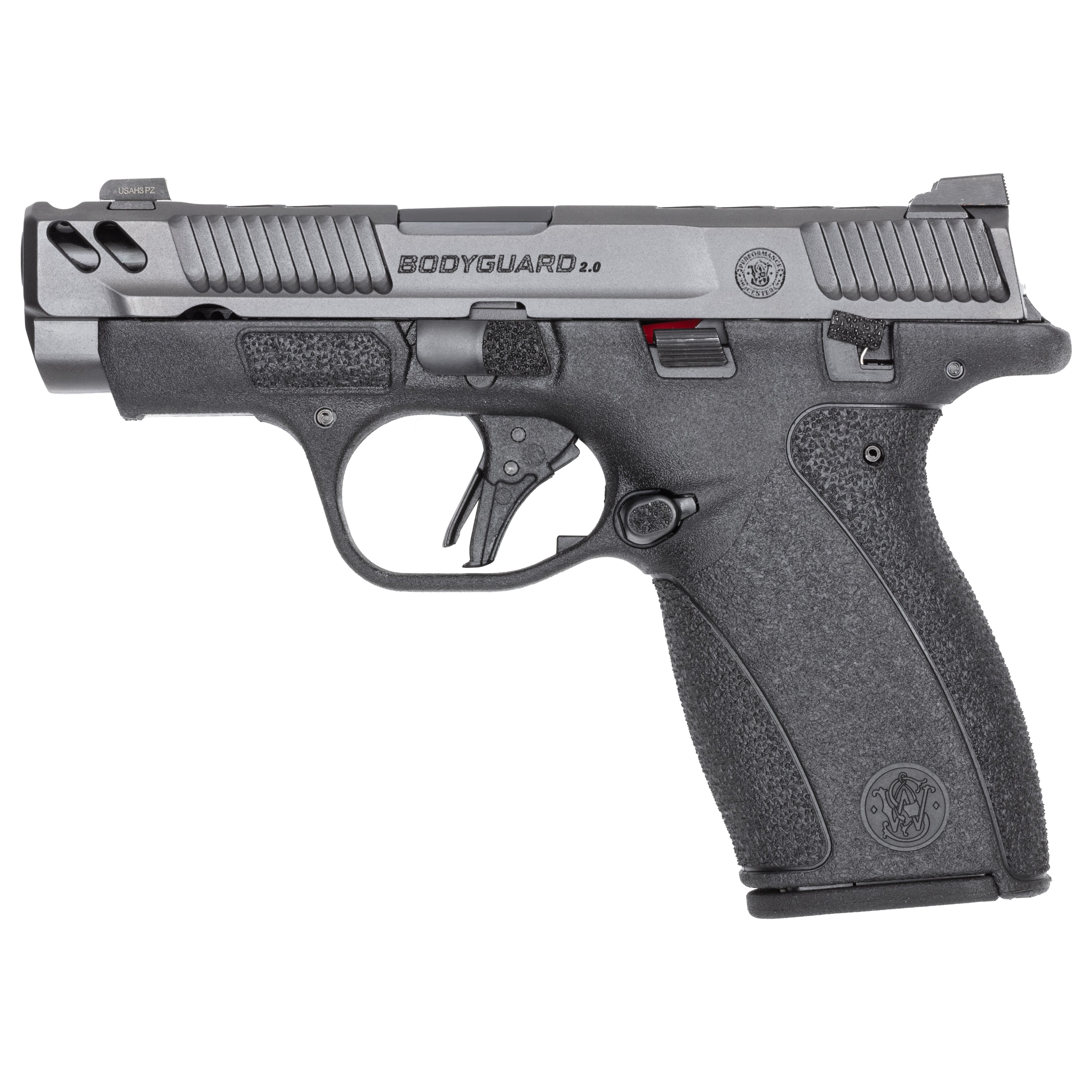 Smith & Wesson 14419 Bodyguard 2.0 Bodyguard 2.0 Carry Comp *CA Compliant Micro 380 ACP 10+1 3.10" Black Armornite PowerPort Vented Barrel, Gray Armornite Stainless Steel Ported/Serrated Slide, Black