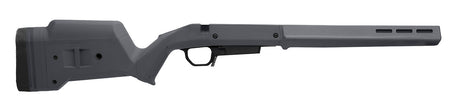 Magpul Hunter American Right-Hand Stock Gray with Aluminum Bedding Block for Ruger American SA Includes STANAG Well