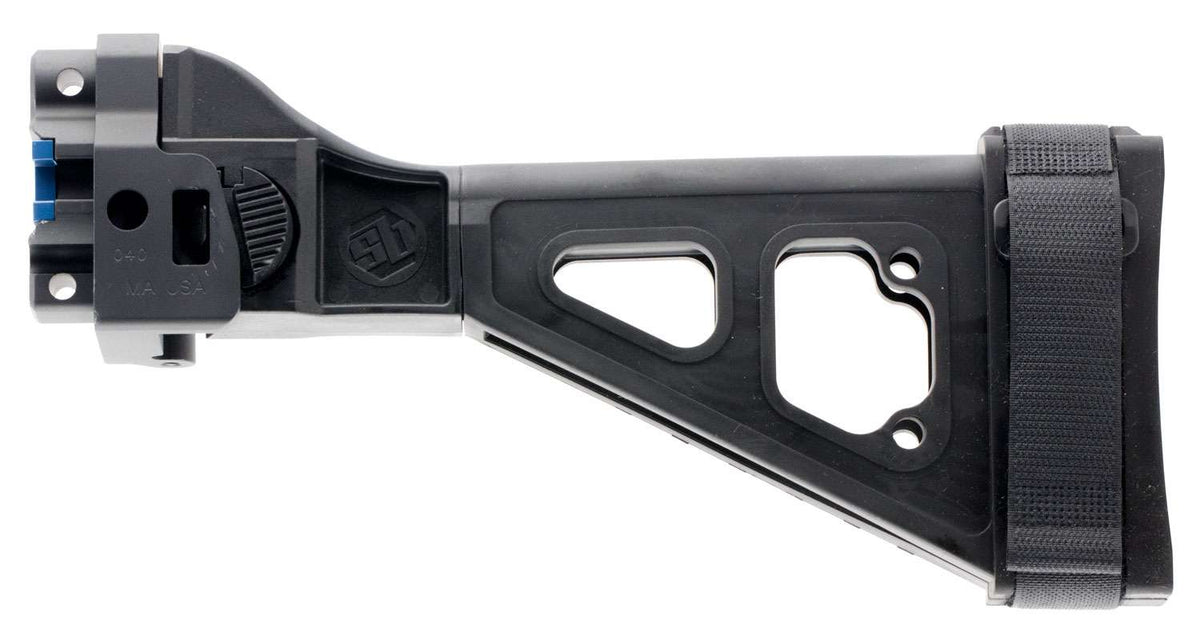 SB Tactical SBT5A Folding Pistol Brace for MP5K/SP5K/SP89 Clones - Black Finish