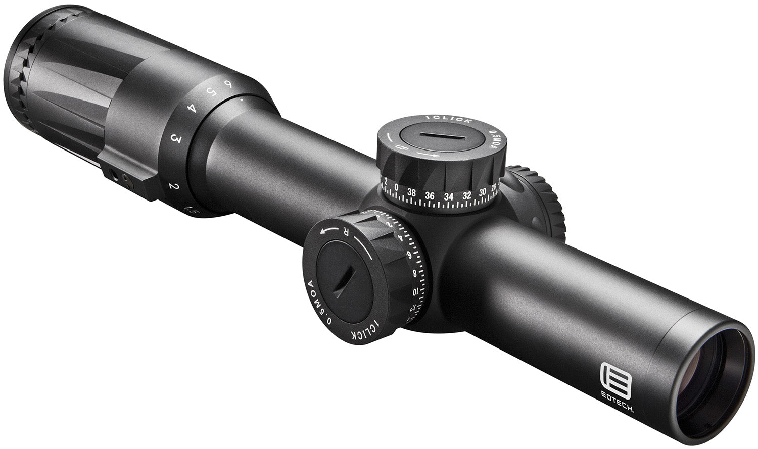 Eotech Vudu FFP Black Anodized 1-6x24mm 30mm Tube Illuminated SR2-MOA Green Reticle Including Throw Lever