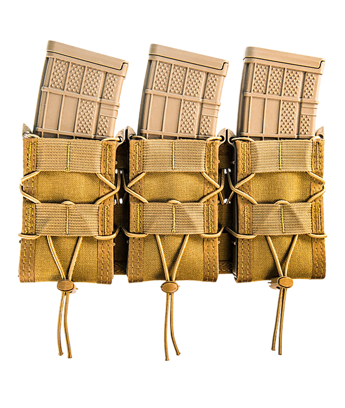 High Speed Gear Triple Rifle TACO Shingle Mag Pouch Coyote Brown Nylon MOLLE Mount