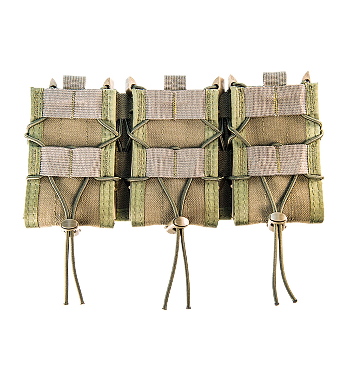 High Speed Gear Triple Rifle TACO Shingle Mag Pouch OD Green Nylon MOLLE Mount