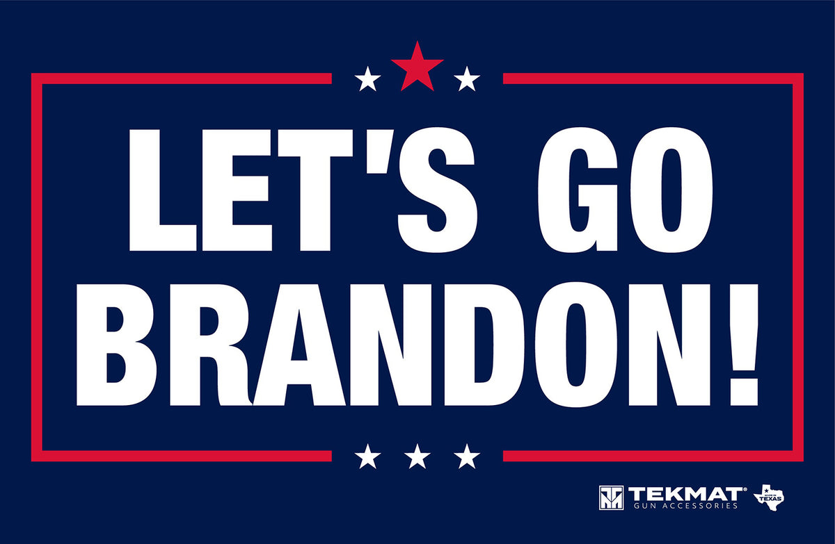 TekMat Patriotic Let's Go Brandon Cleaning Mat 11"x17" Rubber