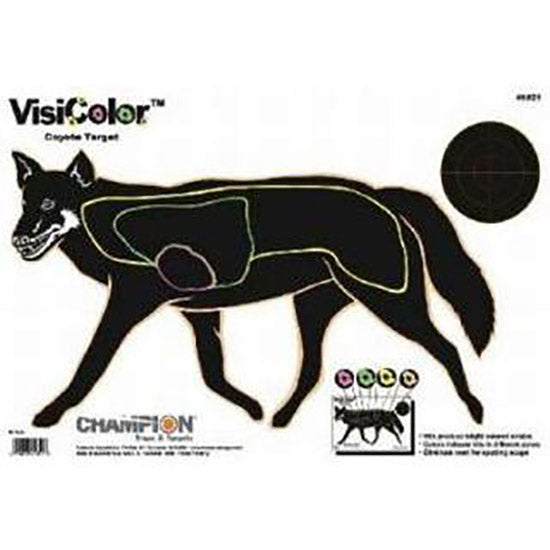 Champion Visicolor Coyote Target 10-Pack Shooting Range