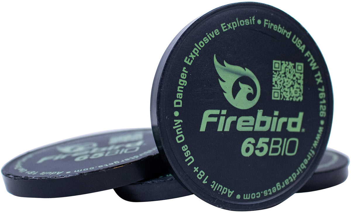 Firebird 65BIO Biodegradable Exploding Shooting Target with Flash and Smoke, 65mm, 10 Pk