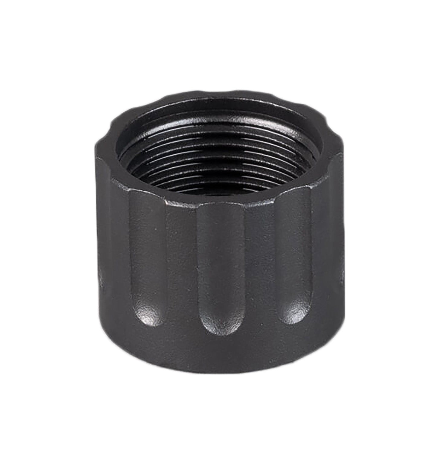 SilencerCo AC6 Delta 1/2"x28 Thread Protector Black Oxide Stainless Steel Finish
