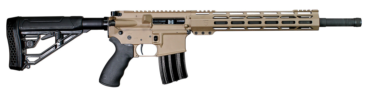 Alexander Arms Tactical 50 Beowulf 7+1 18" Black Fluted/Threaded Barrel, Flat Dark Earth Cerakote Picatinny Rail Aluminum Receiver, M-LOK Handguard, Black Synthetic B5 Bravo Stock, Black A2 Grip